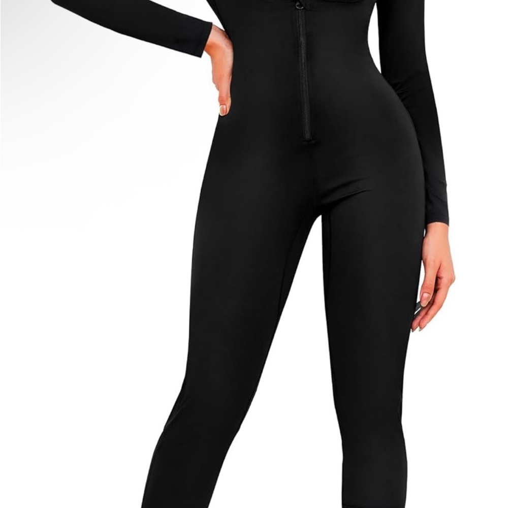 🔥 Junlan “Sweat & Sculpt” Full Body Sauna Jumpsuit for Women (NWT)